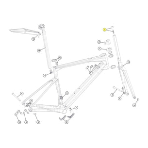 SPARE - IC Carbon Disc Fork Topcap (1 Piece)